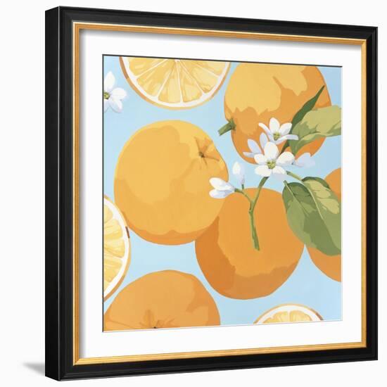 Fresh Oranges-Martha Negley-Framed Giclee Print