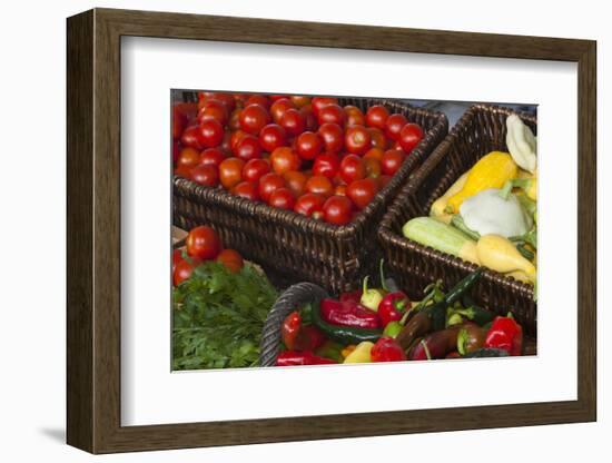 Fresh Organic Vegetables at a Farmers' Market, Savannah, Georgia, USA-Joanne Wells-Framed Photographic Print