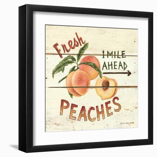 Fresh Peaches-David Cater Brown-Framed Art Print
