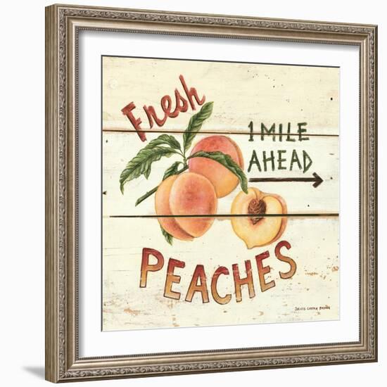 Fresh Peaches-David Cater Brown-Framed Art Print