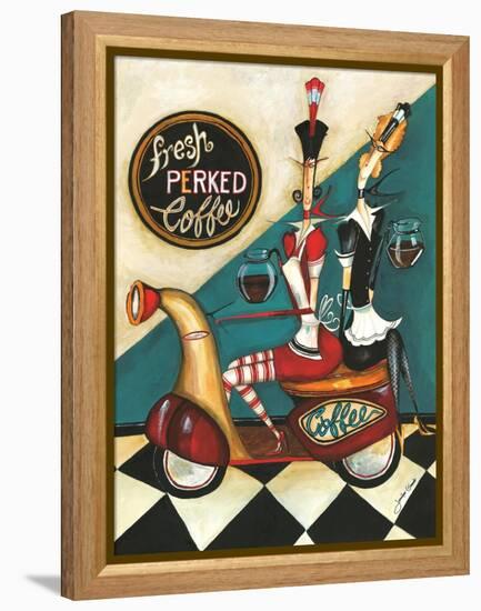 Fresh Perked Coffee-Jennifer Garant-Framed Premier Image Canvas