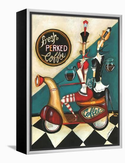 Fresh Perked Coffee-Jennifer Garant-Framed Premier Image Canvas