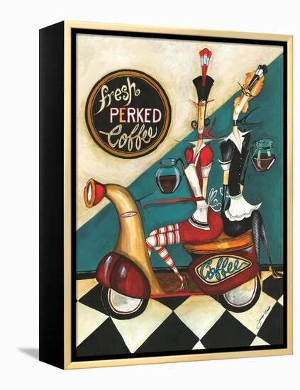 Fresh Perked Coffee-Jennifer Garant-Framed Premier Image Canvas