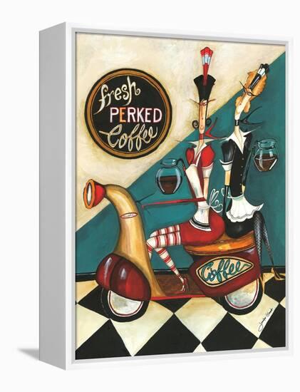 Fresh Perked Coffee-Jennifer Garant-Framed Premier Image Canvas