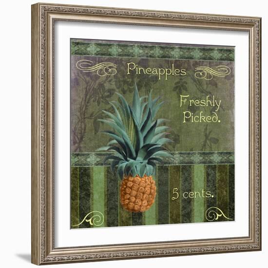 Fresh Pineapples-Mindy Sommers-Framed Giclee Print