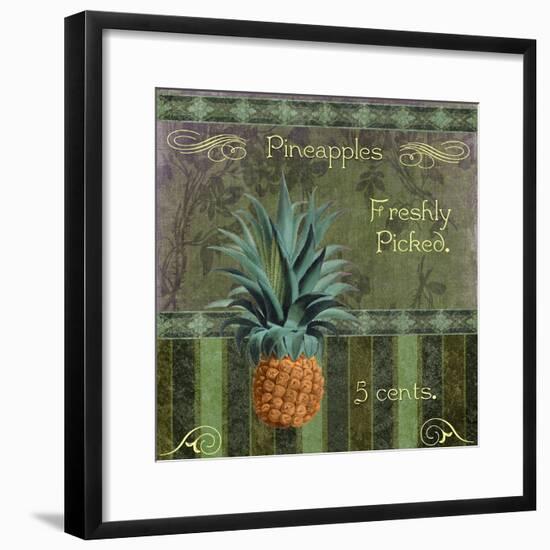 Fresh Pineapples-Mindy Sommers-Framed Giclee Print