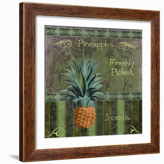 Fresh Pineapples-Mindy Sommers-Framed Giclee Print