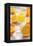 Fresh Pressed Orange Juice and Oranges-Jana Ihle-Framed Premier Image Canvas