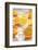 Fresh Pressed Orange Juice and Oranges-Jana Ihle-Framed Photographic Print