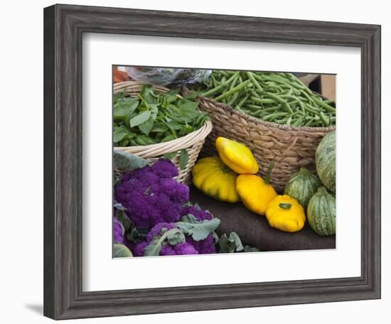 Fresh Produce at the Farmers Market in Whitefish, Montana, USA-Chuck Haney-Framed Photographic Print