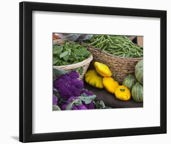 Fresh Produce at the Farmers Market in Whitefish, Montana, USA-Chuck Haney-Framed Photographic Print