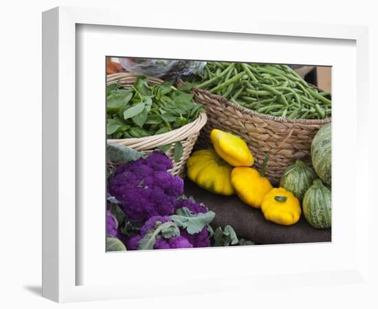 Fresh Produce at the Farmers Market in Whitefish, Montana, USA-Chuck Haney-Framed Photographic Print