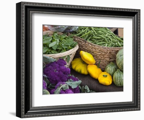 Fresh Produce at the Farmers Market in Whitefish, Montana, USA-Chuck Haney-Framed Photographic Print