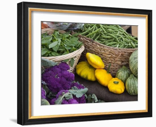 Fresh Produce at the Farmers Market in Whitefish, Montana, USA-Chuck Haney-Framed Photographic Print