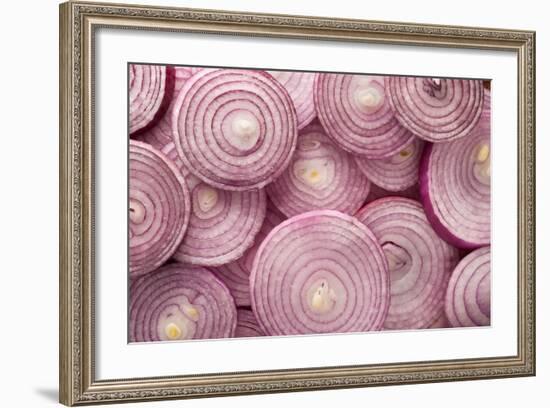 Fresh Red Onions-Steve Gadomski-Framed Photographic Print