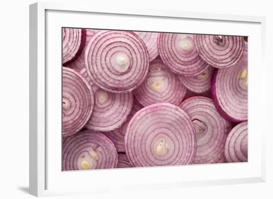 Fresh Red Onions-Steve Gadomski-Framed Photographic Print