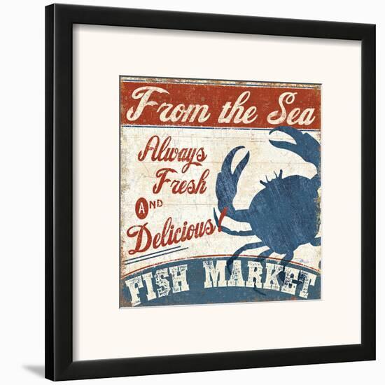 Fresh Seafood IV-null-Framed Art Print