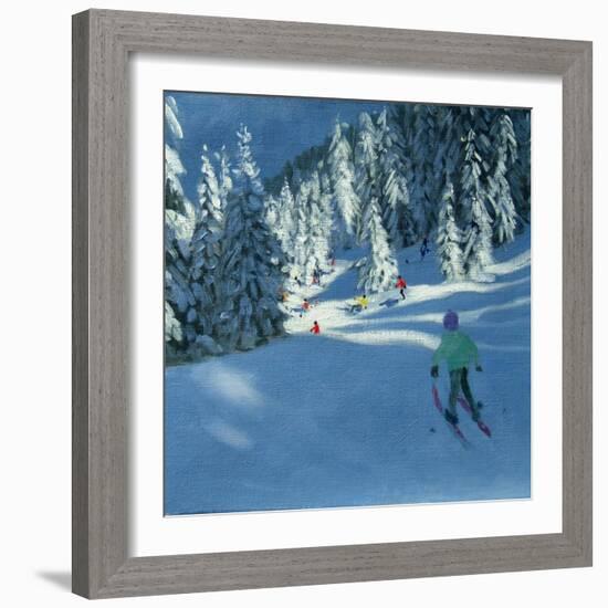 Fresh Snow, Morzine, France-Andrew Macara-Framed Giclee Print