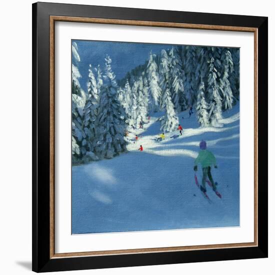 Fresh Snow, Morzine, France-Andrew Macara-Framed Giclee Print