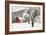 Fresh Snow on Red Barn Near Salmo, British Columbia, Canada-Chuck Haney-Framed Photographic Print