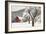 Fresh Snow on Red Barn Near Salmo, British Columbia, Canada-Chuck Haney-Framed Photographic Print