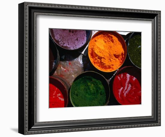 Fresh Spices for Sale at Sunday Market, Pisac, Cuzco, Peru-Mark Daffey-Framed Photographic Print