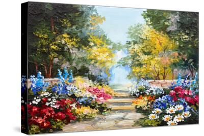 Oil Painting Landscape - Colorful Summer Forest, Beautiful