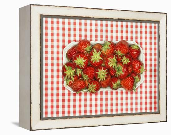 Fresh Strawberries in Cardboard Punnet-Kröger & Gross-Framed Premier Image Canvas