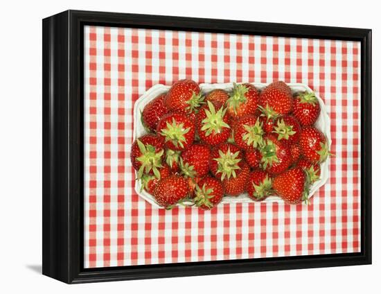 Fresh Strawberries in Cardboard Punnet-Kröger & Gross-Framed Premier Image Canvas