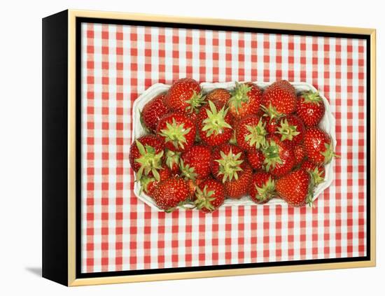 Fresh Strawberries in Cardboard Punnet-Kröger & Gross-Framed Premier Image Canvas