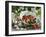 Fresh Strawberries in Sieve Surrounded by Sloe Blossom-Martina Schindler-Framed Photographic Print