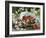 Fresh Strawberries in Sieve Surrounded by Sloe Blossom-Martina Schindler-Framed Photographic Print