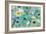 Fresh Teal Flowers-Silvia Vassileva-Framed Art Print