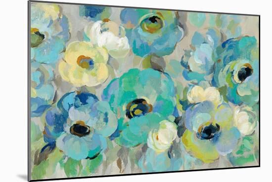 Fresh Teal Flowers-Silvia Vassileva-Mounted Art Print