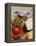 Fresh Tomatoes, Basil and Piece of Cheese, Sauce-Boat-null-Framed Premier Image Canvas