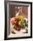 Fresh Tomatoes, Olives, Salt and Olive Oil-null-Framed Photographic Print