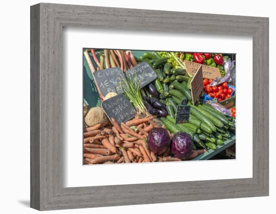 Fresh vegetable market, Bayeux, Normandy, France-Lisa S. Engelbrecht-Framed Photographic Print