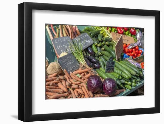 Fresh vegetable market, Bayeux, Normandy, France-Lisa S. Engelbrecht-Framed Photographic Print