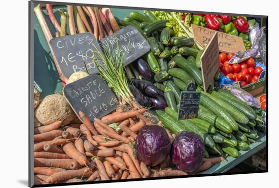 Fresh vegetable market, Bayeux, Normandy, France-Lisa S. Engelbrecht-Mounted Photographic Print