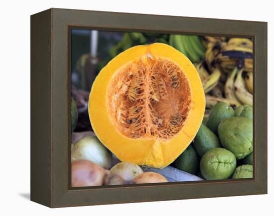 Fresh Vegetables and Fruits at the Local Market in St John's, Antigua, Caribbean-Kymri Wilt-Framed Premier Image Canvas