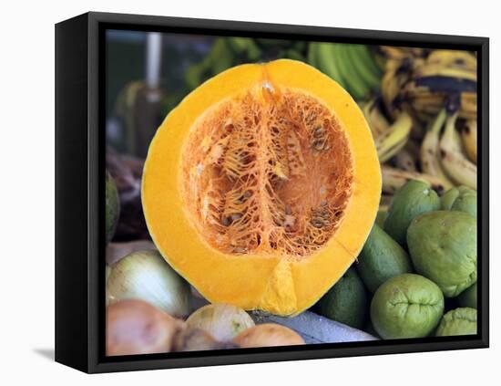 Fresh Vegetables and Fruits at the Local Market in St John's, Antigua, Caribbean-Kymri Wilt-Framed Premier Image Canvas