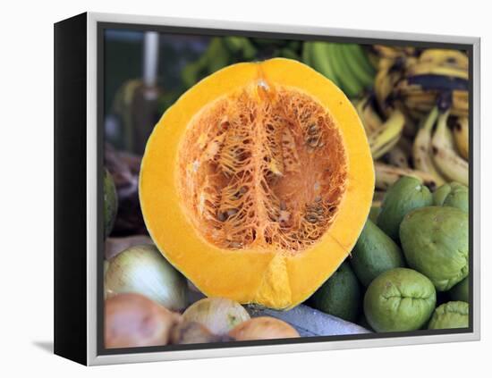 Fresh Vegetables and Fruits at the Local Market in St John's, Antigua, Caribbean-Kymri Wilt-Framed Premier Image Canvas