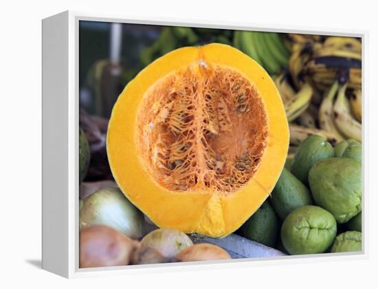 Fresh Vegetables and Fruits at the Local Market in St John's, Antigua, Caribbean-Kymri Wilt-Framed Premier Image Canvas