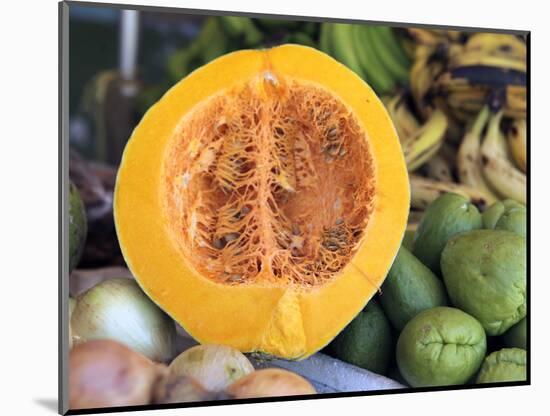 Fresh Vegetables and Fruits at the Local Market in St John's, Antigua, Caribbean-Kymri Wilt-Mounted Photographic Print