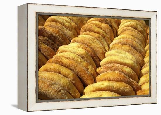 Freshly Baked Bread, Rabat, Morocco, North Africa, Africa-Neil Farrin-Framed Premier Image Canvas
