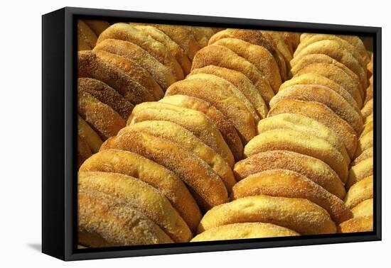 Freshly Baked Bread, Rabat, Morocco, North Africa, Africa-Neil Farrin-Framed Premier Image Canvas