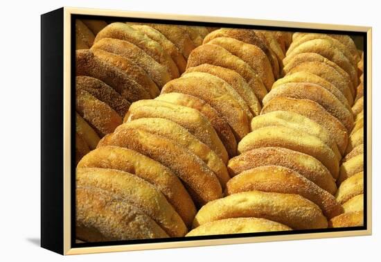 Freshly Baked Bread, Rabat, Morocco, North Africa, Africa-Neil Farrin-Framed Premier Image Canvas