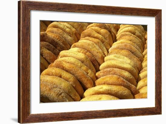 Freshly Baked Bread, Rabat, Morocco, North Africa, Africa-Neil Farrin-Framed Photographic Print