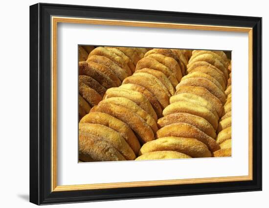 Freshly Baked Bread, Rabat, Morocco, North Africa, Africa-Neil Farrin-Framed Photographic Print