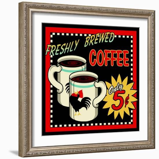 Freshly Brewed Coffee-Kate Ward Thacker-Framed Giclee Print